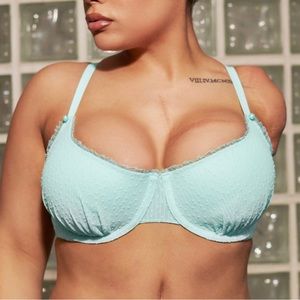 Back to the Boudoir Balconette Bra blue light 32B
